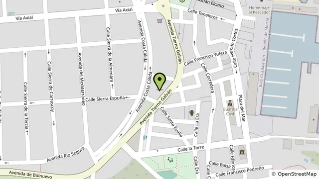 Mapa: Clínica Dental Carmona en Av. Tierno Galván 26, Bajo 4, Puerto de Mazarrón